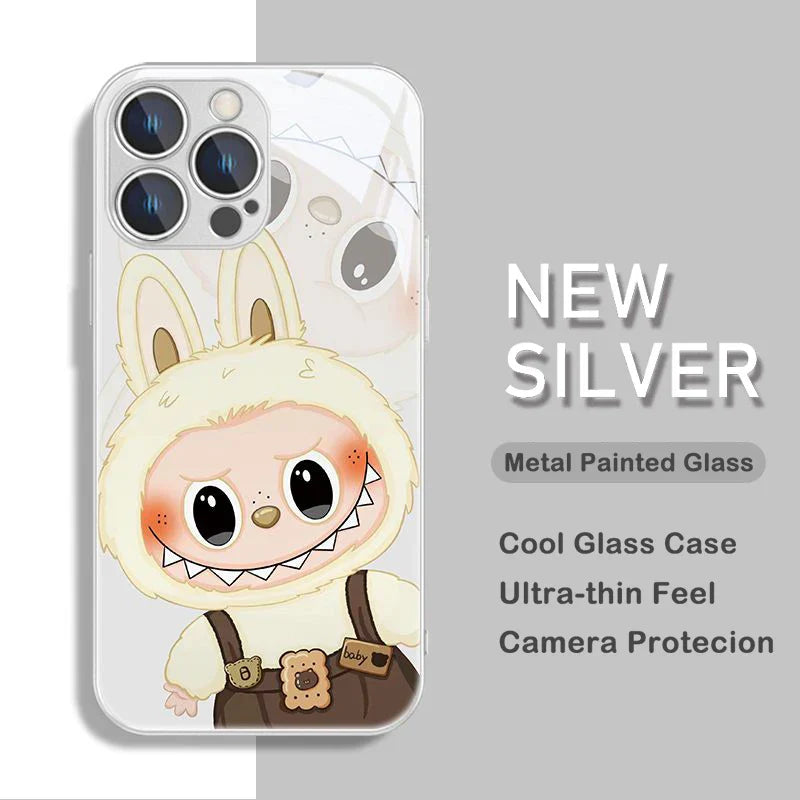 Labubu Metallic Phone Case For iPhone