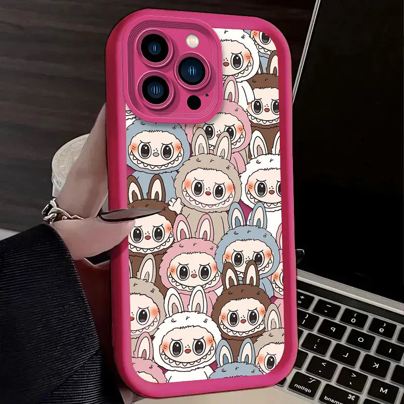 Labubu Silicone Case For iPhone - Shockproof Cover