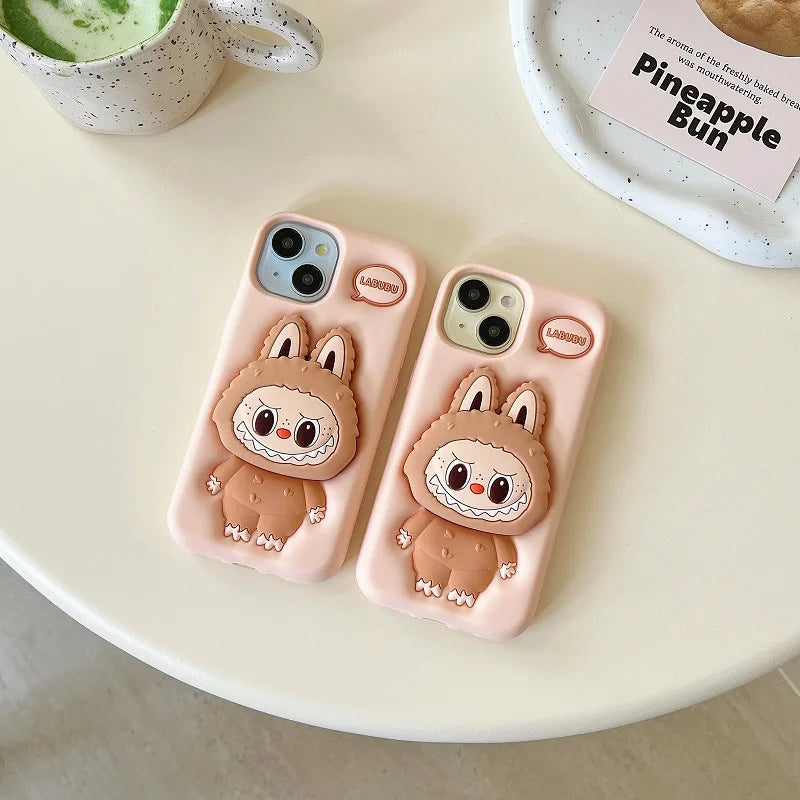 Labubu Phone Case and Holder - iPhone