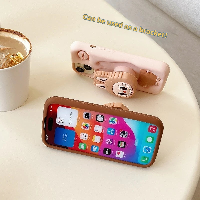 Labubu Phone Case and Holder - iPhone
