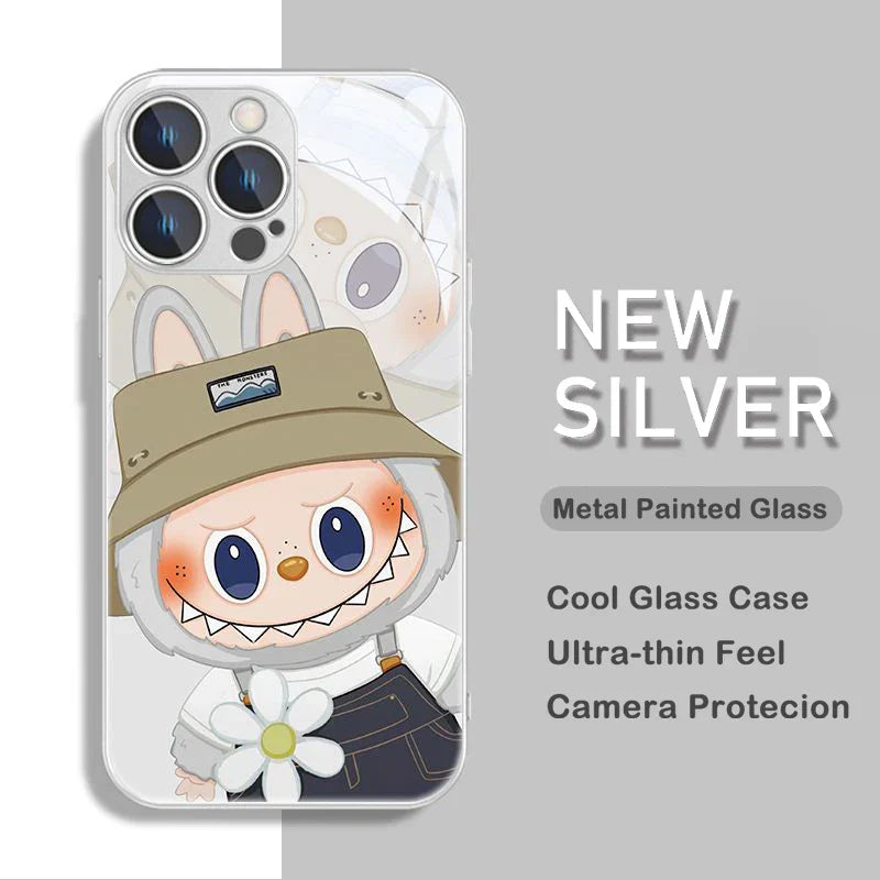 Labubu Metallic Phone Case For iPhone