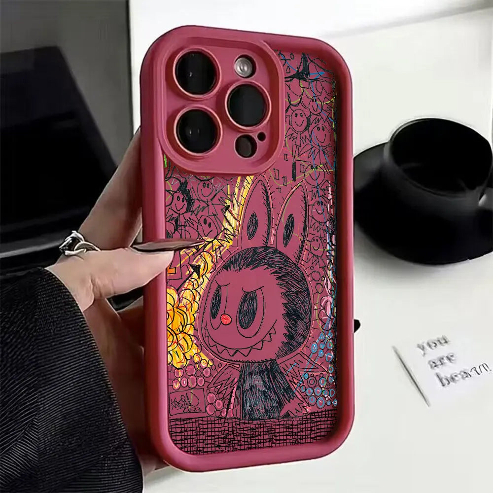Labubu Phone Case For Google Pixel - Soft Silicone Back Cover