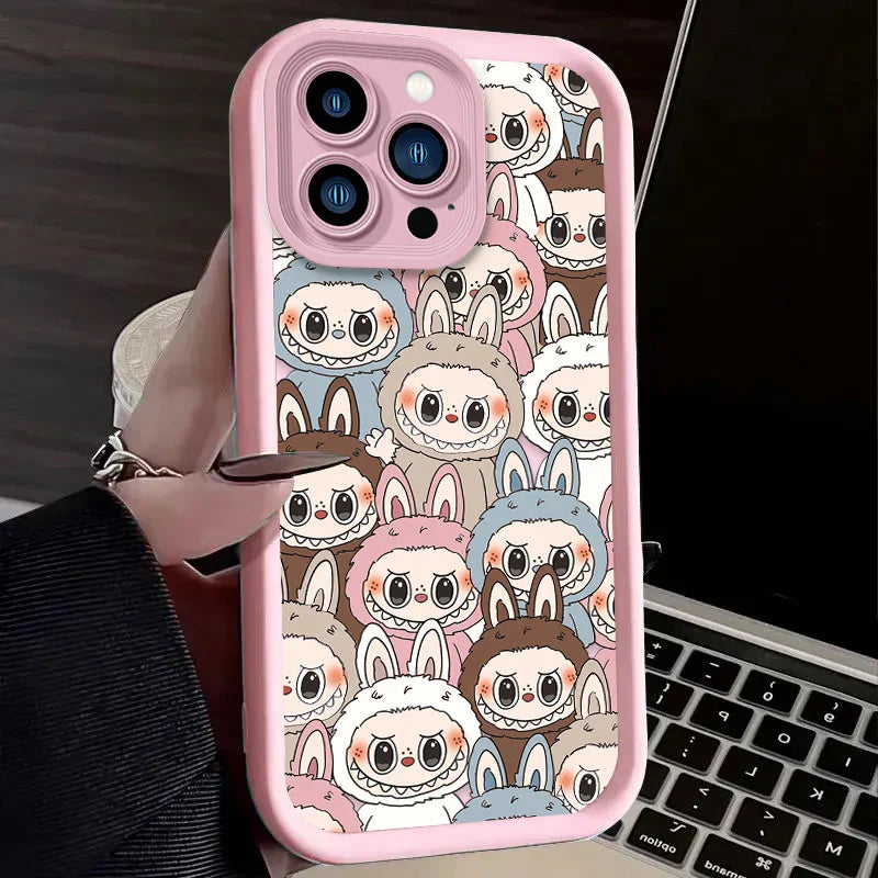 Labubu Silicone Case For iPhone - Shockproof Cover